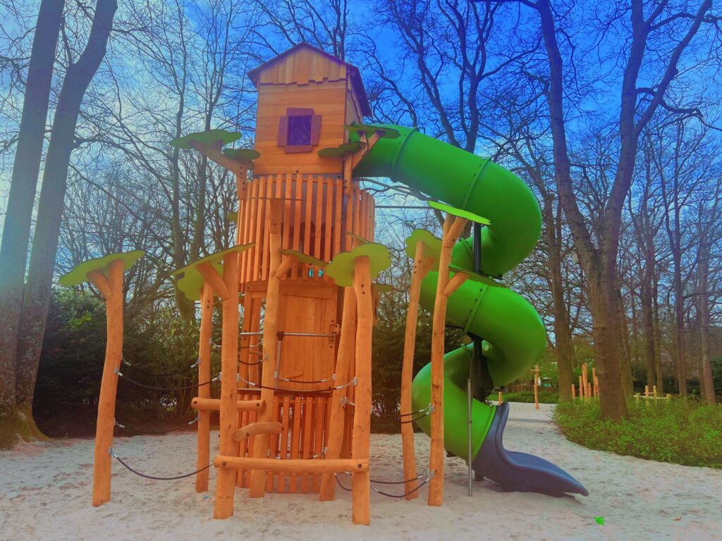 The giant slide in the Play Area